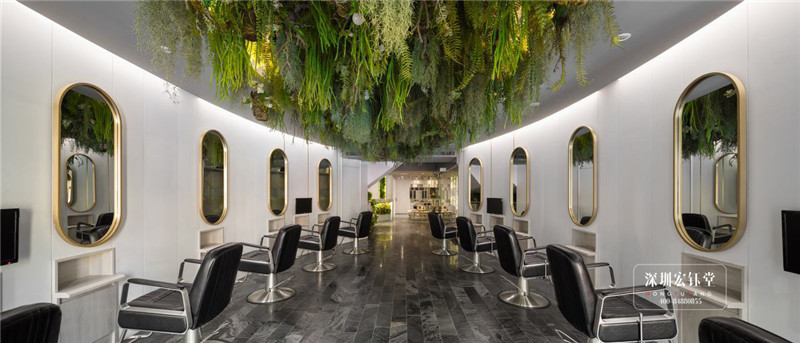 都市花園主題美發(fā)會(huì)所裝修設(shè)計(jì)圖