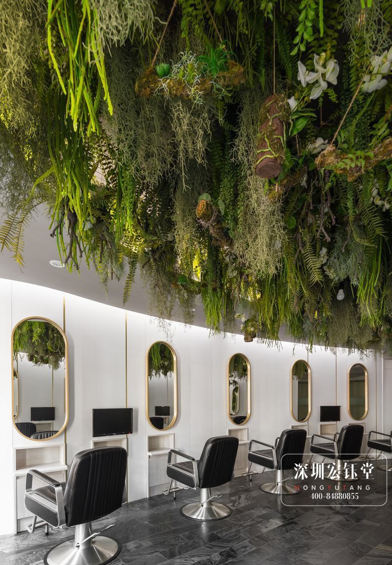 都市花園主題美發(fā)沙龍裝修設(shè)計(jì)方案