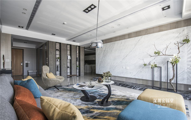 鄭州280平現(xiàn)代禪意萬公館別墅裝修設(shè)計(jì)案例