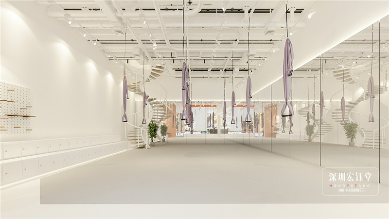 鄭州ONE+室內(nèi)蹦極館休閑區(qū)裝修設計方案