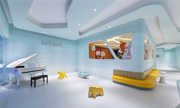 創(chuàng)意簡約風兒童鋼琴培訓機構前臺裝修設計效果圖 創(chuàng)意簡約風兒童鋼琴培訓機構前臺裝修設計效果圖