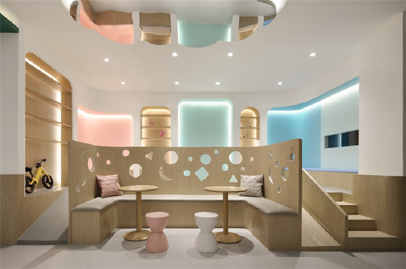 布丁兒童情商早教機構游樂區(qū)裝修實景圖