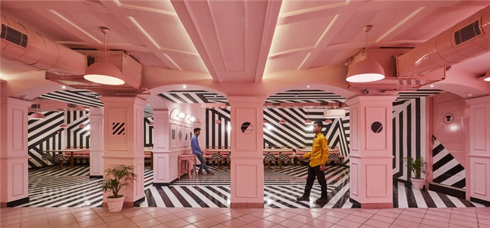 怪誕美學(xué) 印度粉紅斑馬特色藝術(shù)主題餐廳裝修設(shè)計方案 怪誕美學(xué) 印度粉紅斑馬特色藝術(shù)主題餐廳裝修設(shè)計方案