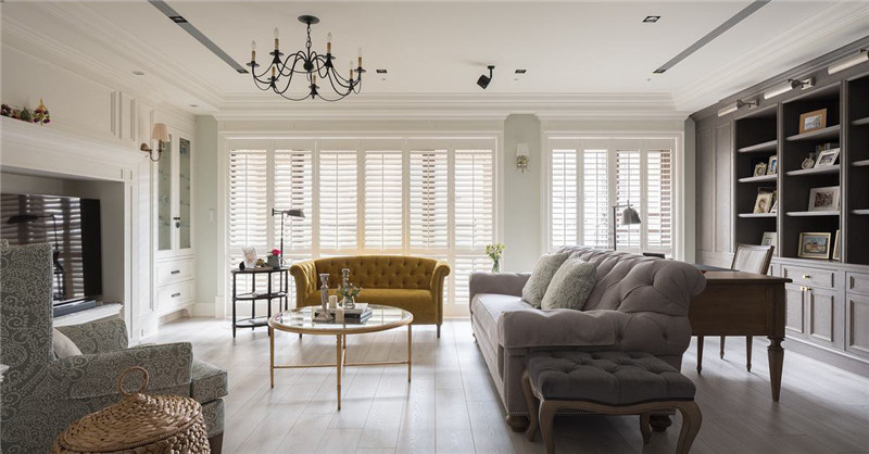 鄭州宏鈺堂專業(yè)別墅裝修公司-180平美式別墅大宅裝修實景圖