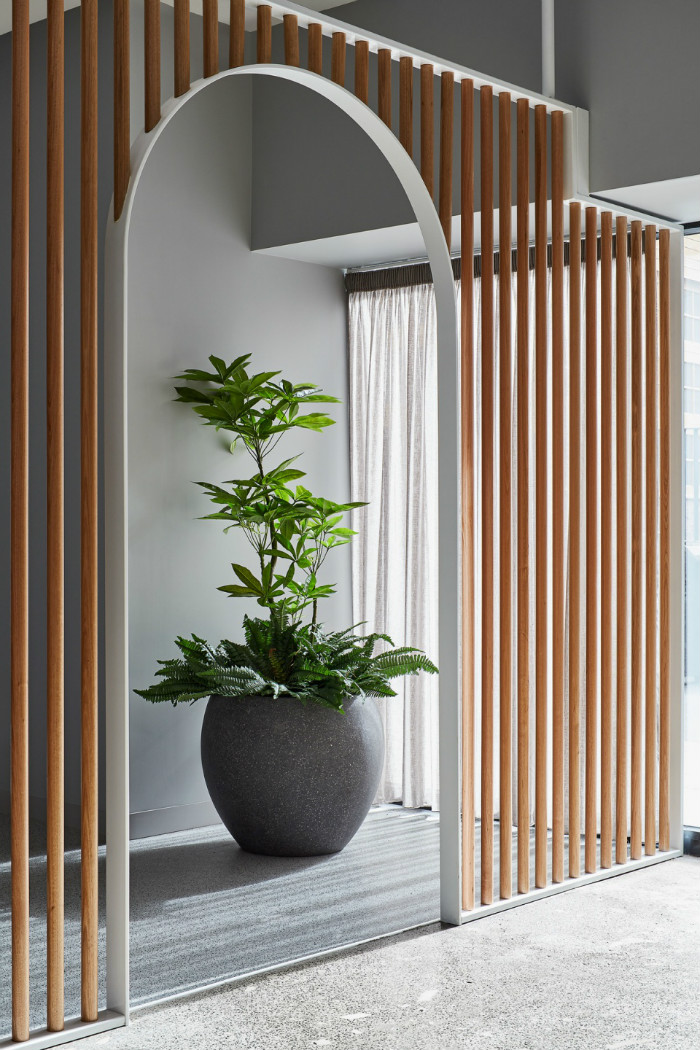 清新簡約風小型健身瑜伽工作室裝修設計實景圖