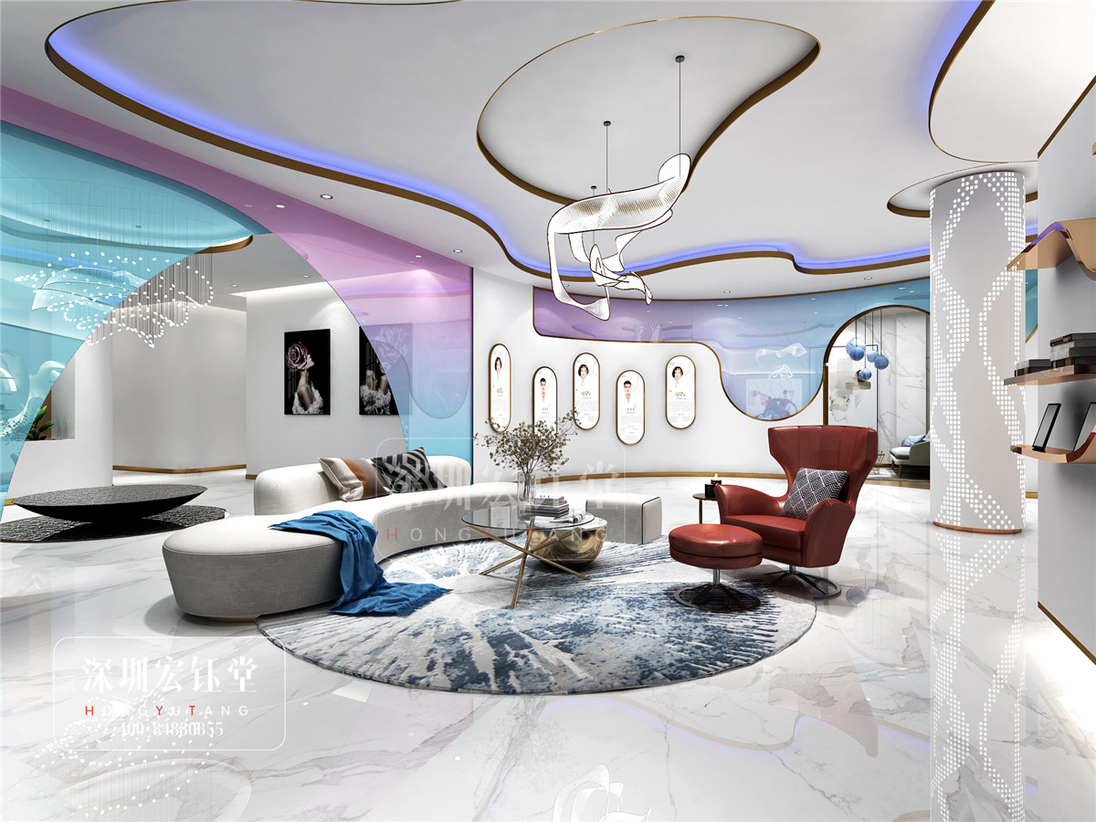 鄭州佑尓美醫(yī)療整形醫(yī)院大廳裝修設(shè)計(jì)效果圖-宏鈺堂作品 鄭州佑尓美醫(yī)療整形醫(yī)院大廳裝修設(shè)計(jì)效果圖-宏鈺堂作品