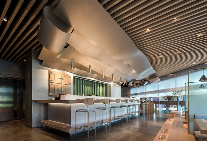 鄭州連鎖餐飲裝修公司分享壽司大連鎖餐廳裝修設(shè)計圖