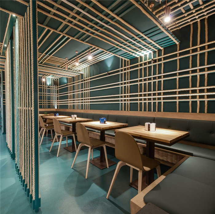 國外創(chuàng)意海港風餐廳酒吧裝修設計圖  演繹冰火兩重天