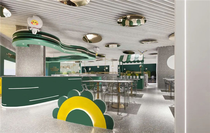 綠洲主題美而美牛排自助餐廳裝修設(shè)計實景圖 綠洲主題美而美牛排自助餐廳裝修設(shè)計實景圖