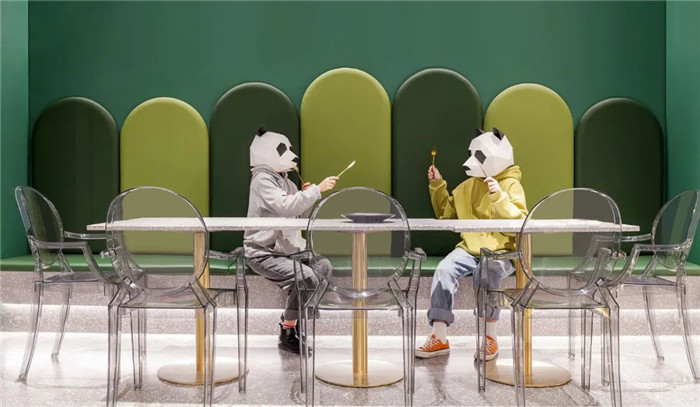 綠洲主題美而美牛排自助餐廳裝修設(shè)計實景圖 綠洲主題美而美牛排自助餐廳裝修設(shè)計實景圖