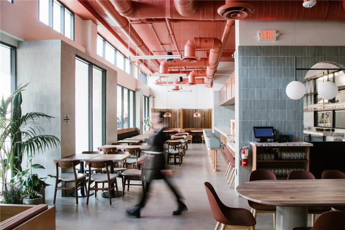 鄭州宏鈺堂分享粉紅色工業(yè)風餐廳酒吧裝修設計方案 鄭州宏鈺堂分享粉紅色工業(yè)風餐廳酒吧裝修設計方案