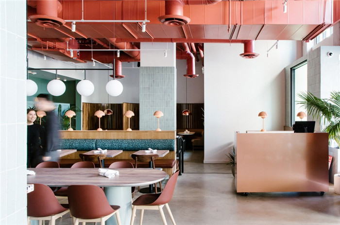 鄭州宏鈺堂分享粉紅色工業(yè)風餐廳酒吧裝修設計方案 鄭州宏鈺堂分享粉紅色工業(yè)風餐廳酒吧裝修設計方案