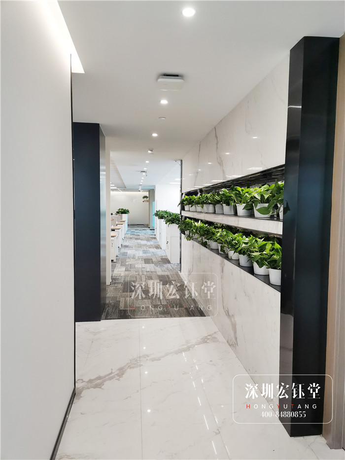 鄭州曠真律師辦公室走廊裝修實景圖