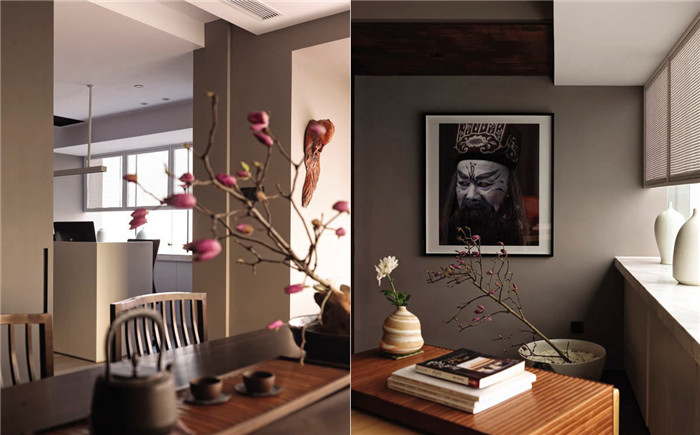 鄭州宏鈺堂分享小型新中式禪意辦公室裝修設(shè)計實景圖