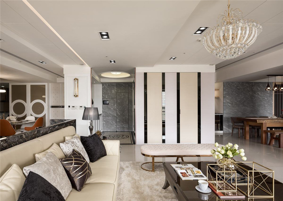 新鄭正商紅河谷雙拼別墅裝修設(shè)計(jì)方案實(shí)景圖