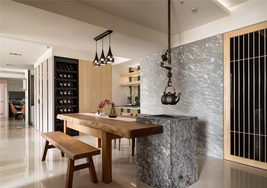 新鄭正商紅河谷雙拼別墅茶藝品酒區(qū)裝修設(shè)計(jì)方案實(shí)景圖