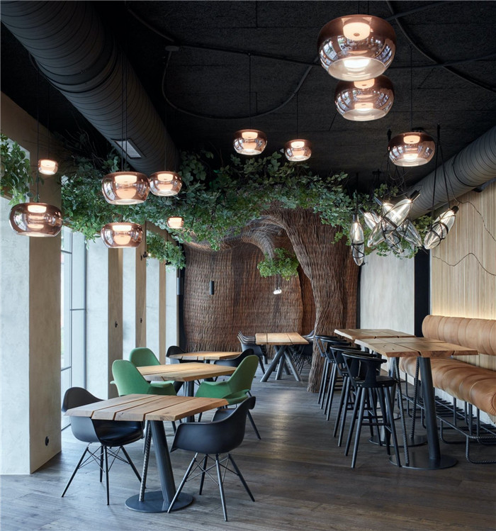 以原生態(tài)自然為主題的STK牛排餐廳卡座區(qū)裝修設(shè)計(jì)方案 以原生態(tài)自然為主題的STK牛排餐廳卡座區(qū)裝修設(shè)計(jì)方案