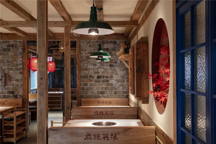 中式連鎖火鍋店裝修 麻辣英雄火鍋店卡座區(qū)裝修設(shè)計方案 中式連鎖火鍋店裝修 麻辣英雄火鍋店卡座區(qū)裝修設(shè)計方案