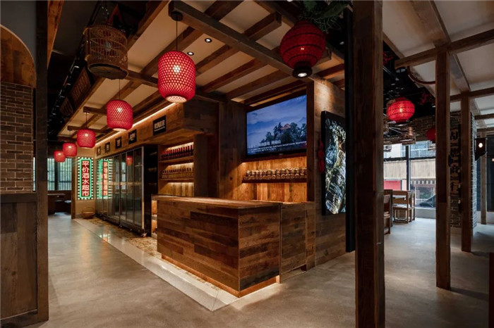 中式連鎖火鍋店裝修 麻辣英雄火鍋店吧臺裝修設(shè)計方案 中式連鎖火鍋店裝修 麻辣英雄火鍋店吧臺裝修設(shè)計方案