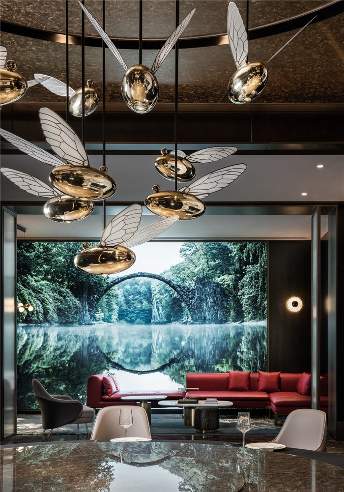 利和金匯現(xiàn)代中式高端宴會餐廳包房裝修設計實景圖 利和金匯現(xiàn)代中式高端宴會餐廳包房裝修設計實景圖