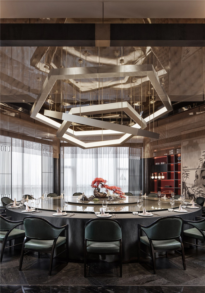 利和金匯現(xiàn)代中式高端宴會餐廳包廂裝修設計實景圖 利和金匯現(xiàn)代中式高端宴會餐廳包廂裝修設計實景圖