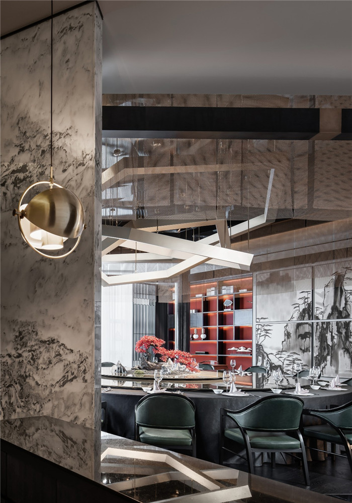 利和金匯現(xiàn)代中式高端宴會餐廳包房裝修設計實景圖 利和金匯現(xiàn)代中式高端宴會餐廳包房裝修設計實景圖