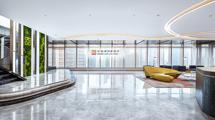 專業(yè)辦公裝修公司推薦中倫律師事務所前廳裝修設計案例 專業(yè)辦公裝修公司推薦中倫律師事務所前廳裝修設計案例