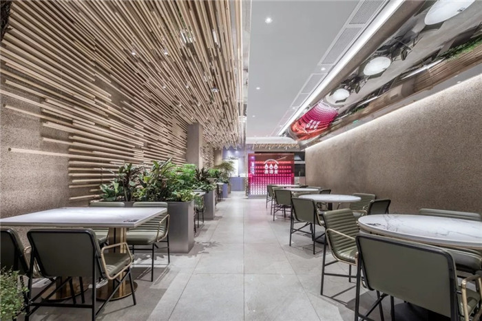 以竹為主題的漁語魚酸菜魚餐飲店面裝修設計方案