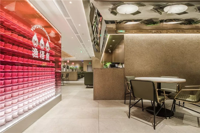 以竹為主題的漁語魚酸菜魚餐飲店面裝修設計方案