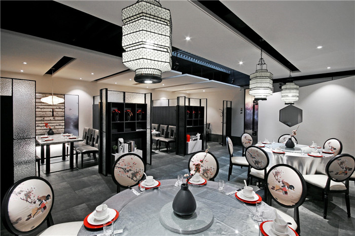 鄭州新中式水墨風(fēng)中餐廳裝修設(shè)計(jì)案例 鄭州新中式水墨風(fēng)中餐廳裝修設(shè)計(jì)案例