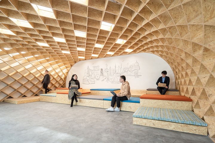 以家為主題的紅星美凱龍總部辦公樓公共活動(dòng)區(qū)裝修設(shè)計(jì)方案