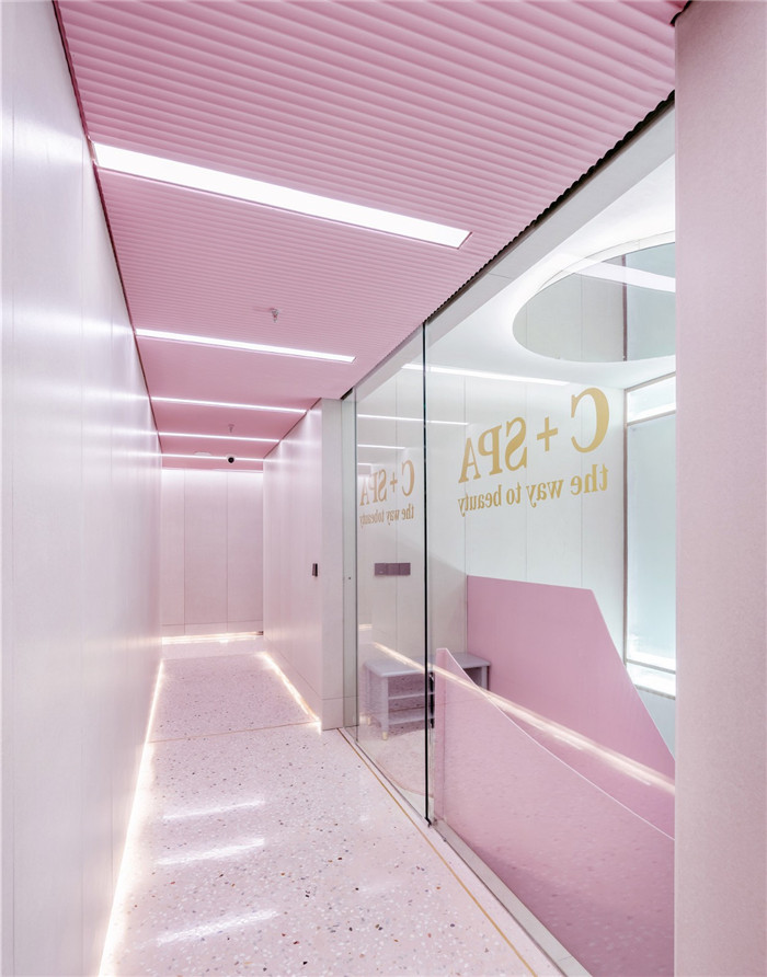 鄭州醫(yī)美裝修公司推薦C+SPA美容美體中心走廊裝修設(shè)計(jì)圖 鄭州醫(yī)美裝修公司推薦C+SPA美容美體中心走廊裝修設(shè)計(jì)圖