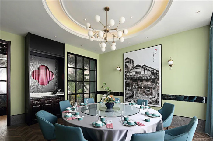 新中式現(xiàn)代混搭風連鎖川菜餐廳包房裝修設計方案 新中式現(xiàn)代混搭風連鎖川菜餐廳包房裝修設計方案