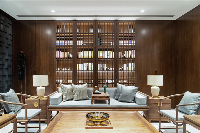 中建八局9000平高端中式總部經(jīng)理辦公室裝修設(shè)計(jì)案例