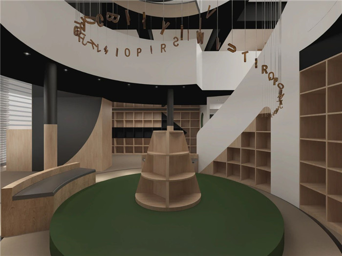 小舞臺(tái)讀書角設(shè)計(jì)-以光之名 趣味十足的少兒英語培訓(xùn)機(jī)構(gòu)裝修效果圖 小舞臺(tái)讀書角設(shè)計(jì)-以光之名 趣味十足的少兒英語培訓(xùn)機(jī)構(gòu)裝修效果圖