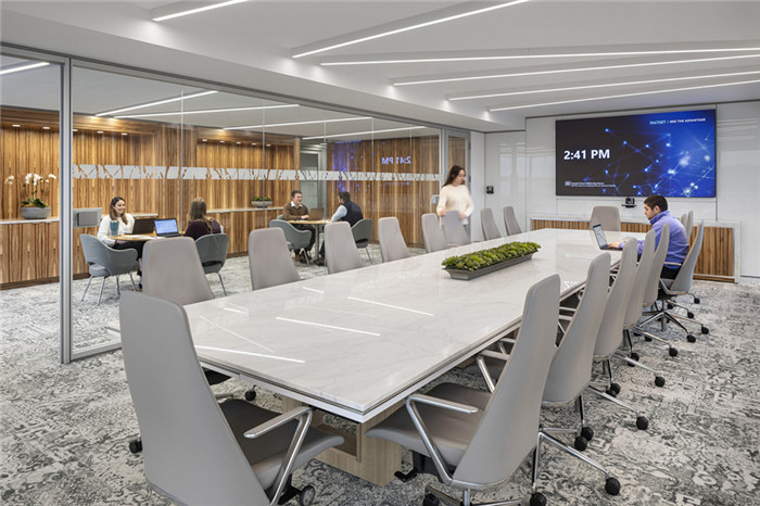 會議室裝修設(shè)計-鄭州金融辦公室裝修公司推薦FactSet金融辦公室裝修