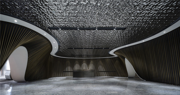 接待大廳裝修設(shè)計(jì)-綠地集團(tuán)上?？偛哭k公室裝修  引領(lǐng)智慧辦公設(shè)計(jì)風(fēng)尚