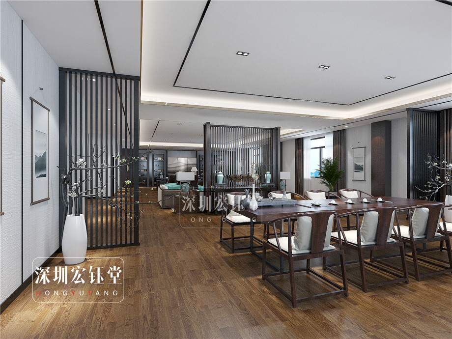 新中式董事長辦公室裝修效果圖 新中式董事長辦公室裝修效果圖