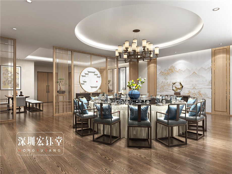 河南躍薪集團(tuán)辦公樓餐廳包房裝修效果圖-鄭州宏鈺堂辦公樓裝修公司 河南躍薪集團(tuán)辦公樓餐廳包房裝修效果圖-鄭州宏鈺堂辦公樓裝修公司