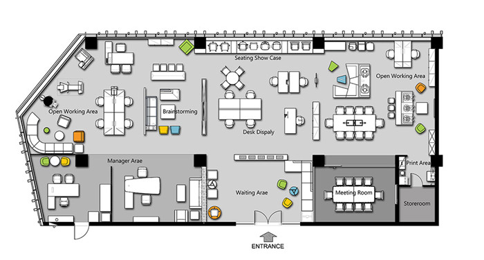 辦公室設(shè)計(jì)平面方案-簡(jiǎn)約時(shí)尚的辦公家具公司辦公兼展廳裝修設(shè)計(jì)方案 辦公室設(shè)計(jì)平面方案-簡(jiǎn)約時(shí)尚的辦公家具公司辦公兼展廳裝修設(shè)計(jì)方案